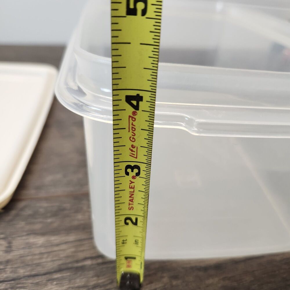 Rubbermaid Servin' Saver Ice Cream/Bread Container Almond #9 12 Cup Rectangle - Picture 9 of 9